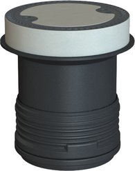 Telescopic dome shaft for concrete cover incl. NBR sealing